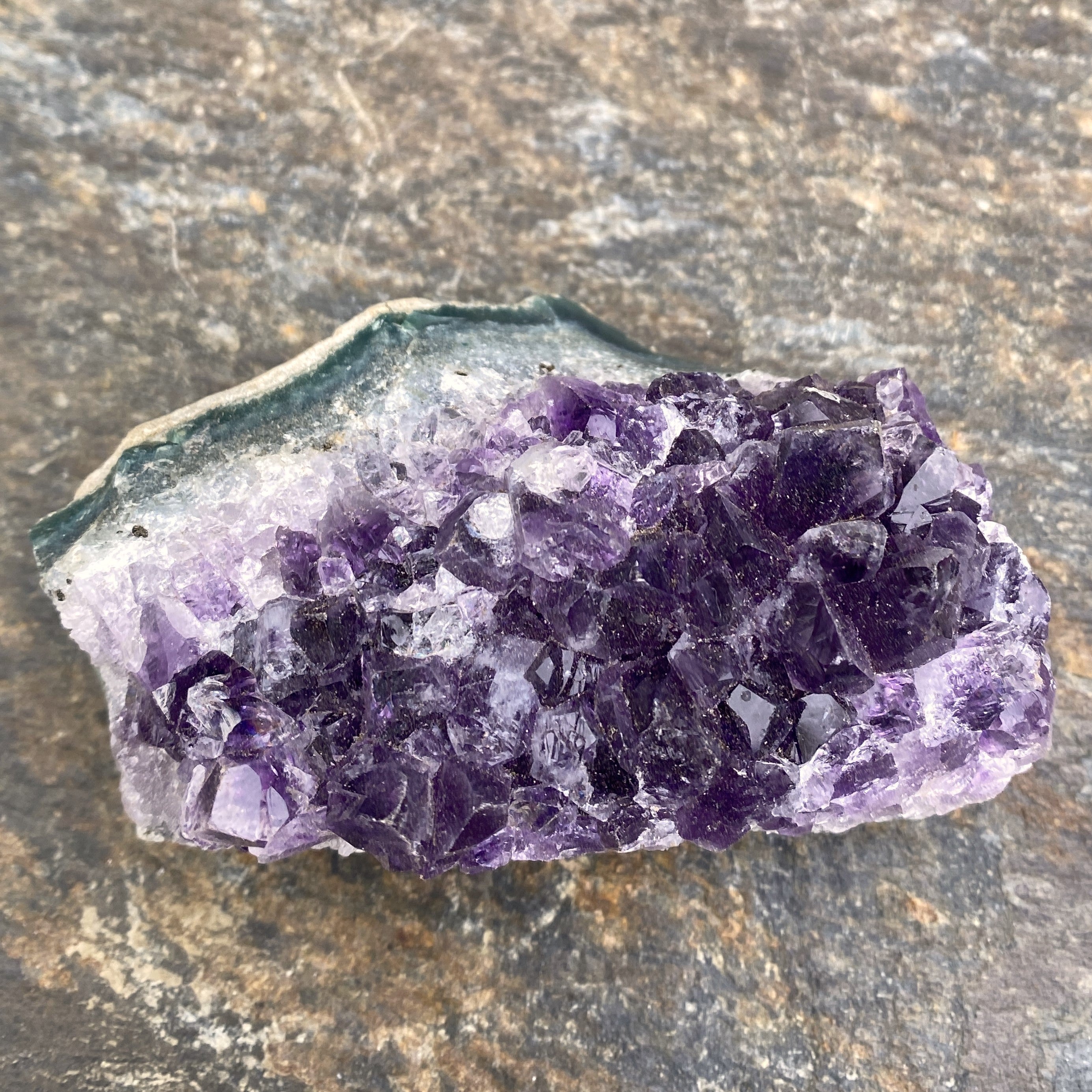 Dark Amethyst Druzy  Uruguay  Protection Balance Intuition 31484S