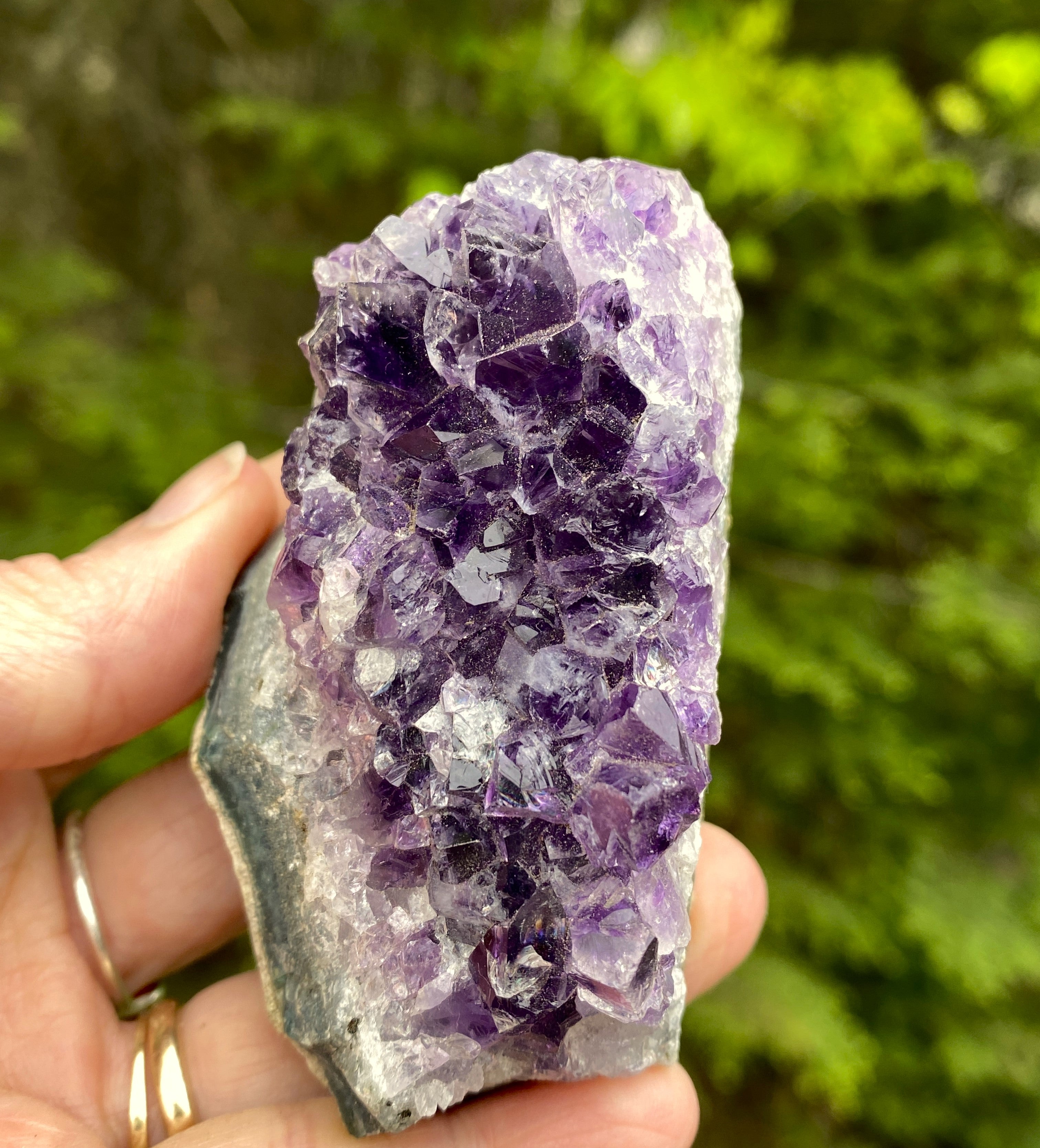 Dark Amethyst Druzy  Uruguay  Protection Balance Intuition 31484S