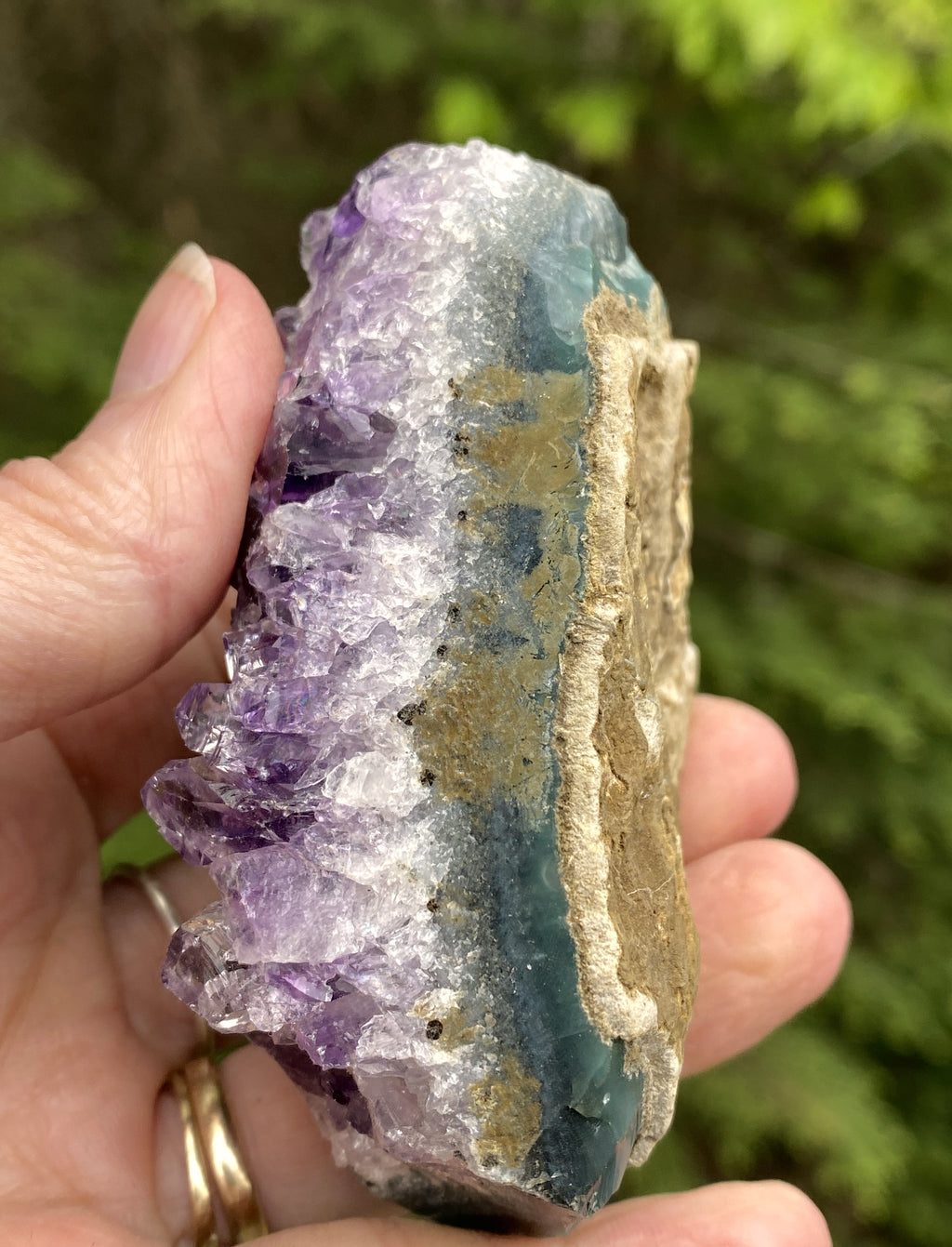 Dark Amethyst Druzy  Uruguay  Protection Balance Intuition 31484S