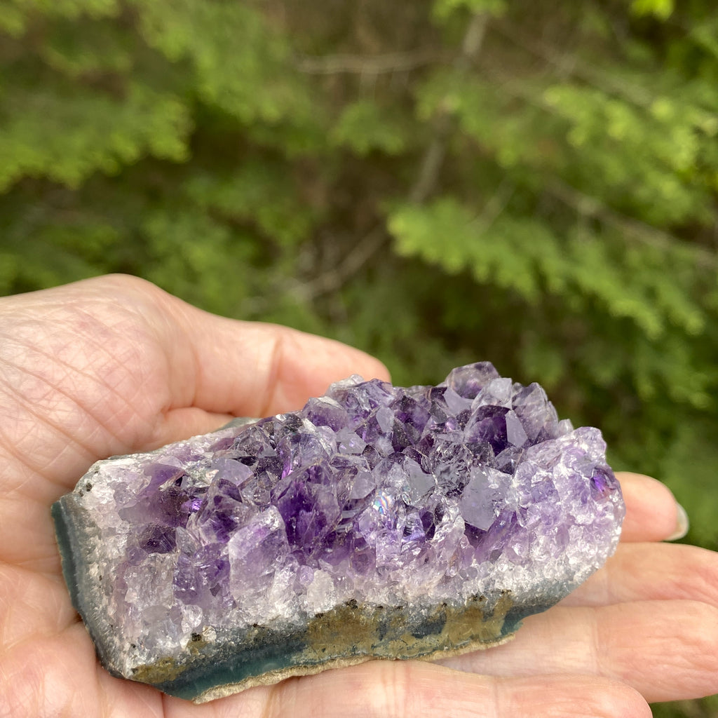 Dark Amethyst Druzy  Uruguay  Protection Balance Intuition 31484S