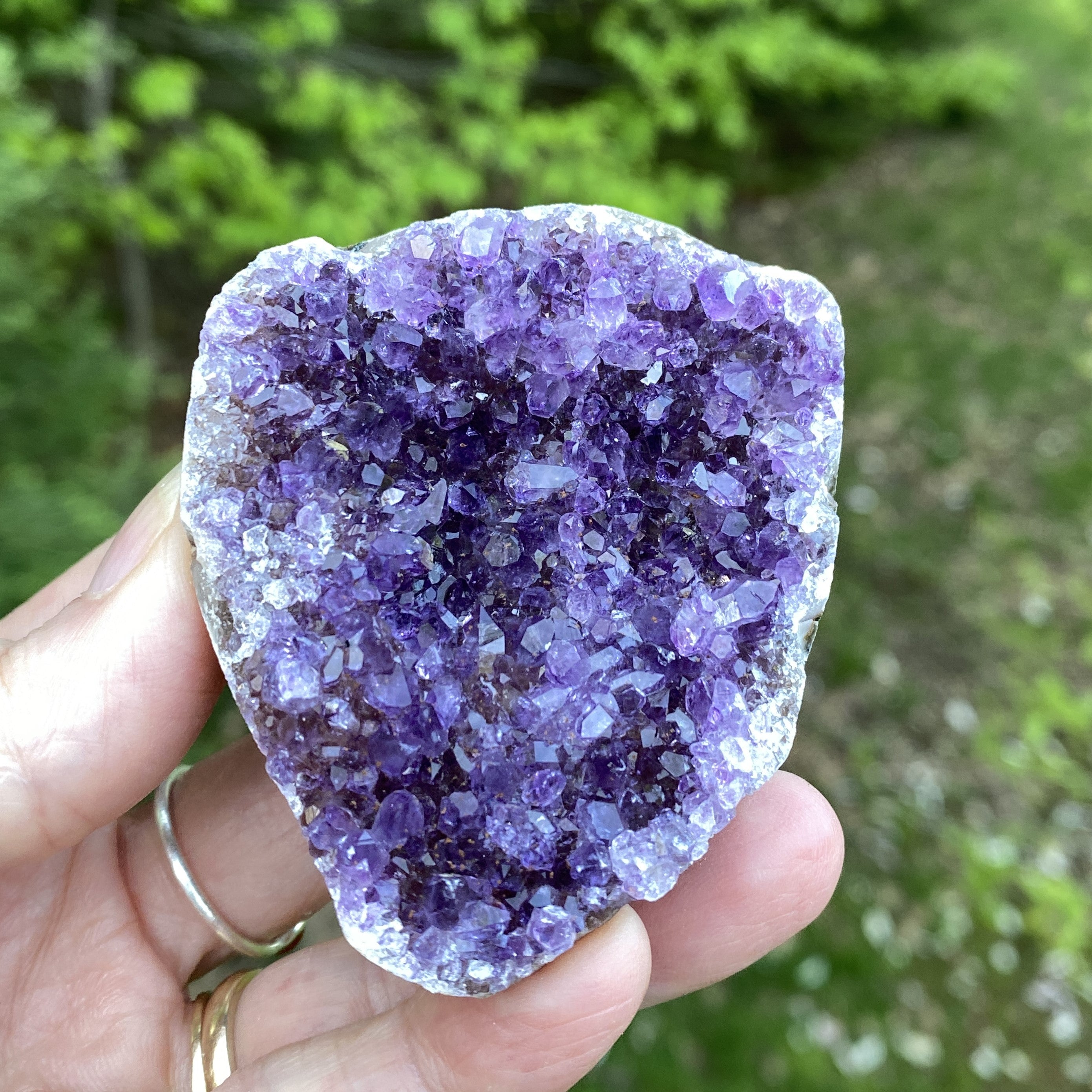 Dark Amethyst Druzy  Uruguay  Protection Balance Intuition 31491S