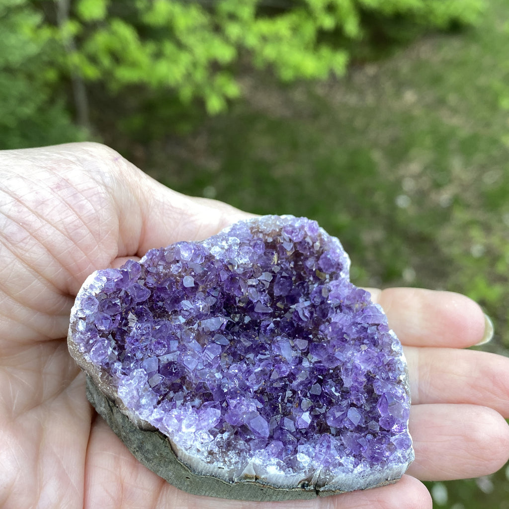 Dark Amethyst Druzy  Uruguay  Protection Balance Intuition 31491S