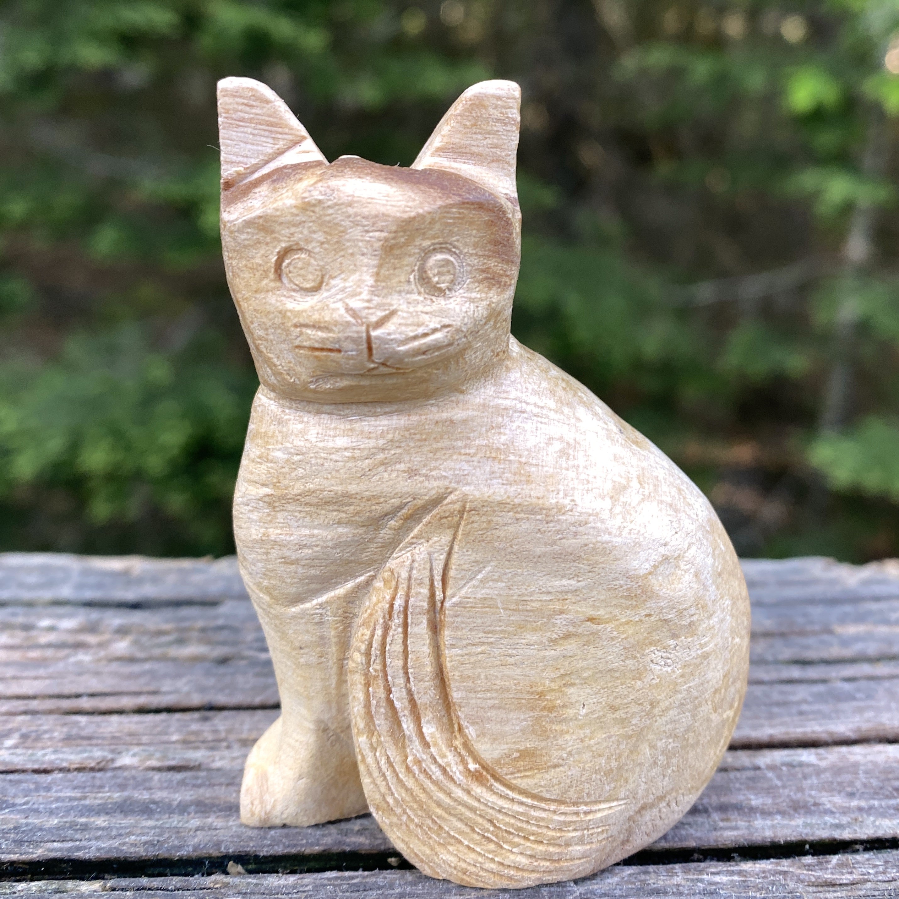 Cat Figurine  Palo Santo - Holy Wood - Purifying Cleansing 31501ET