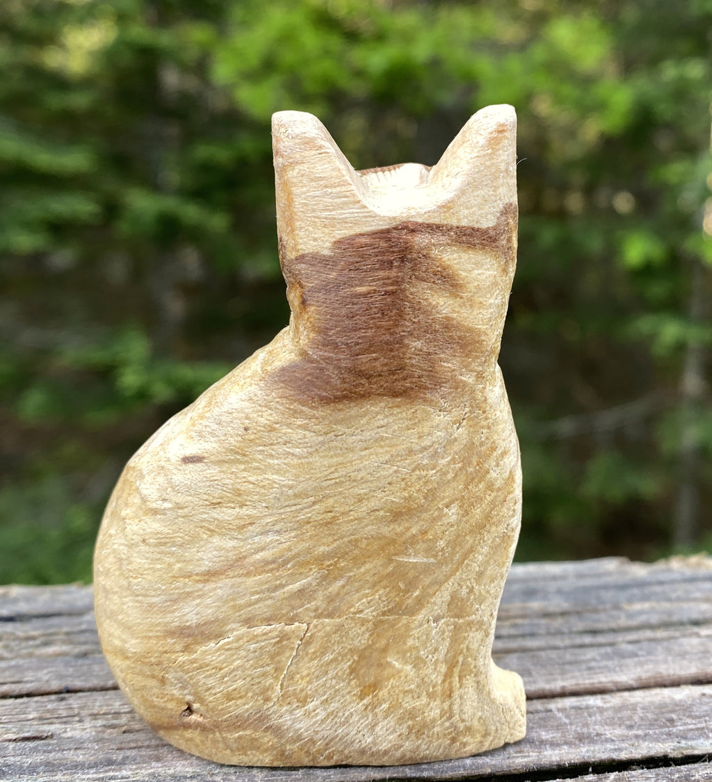 Cat Figurine  Palo Santo - Holy Wood - Purifying Cleansing 31501ET