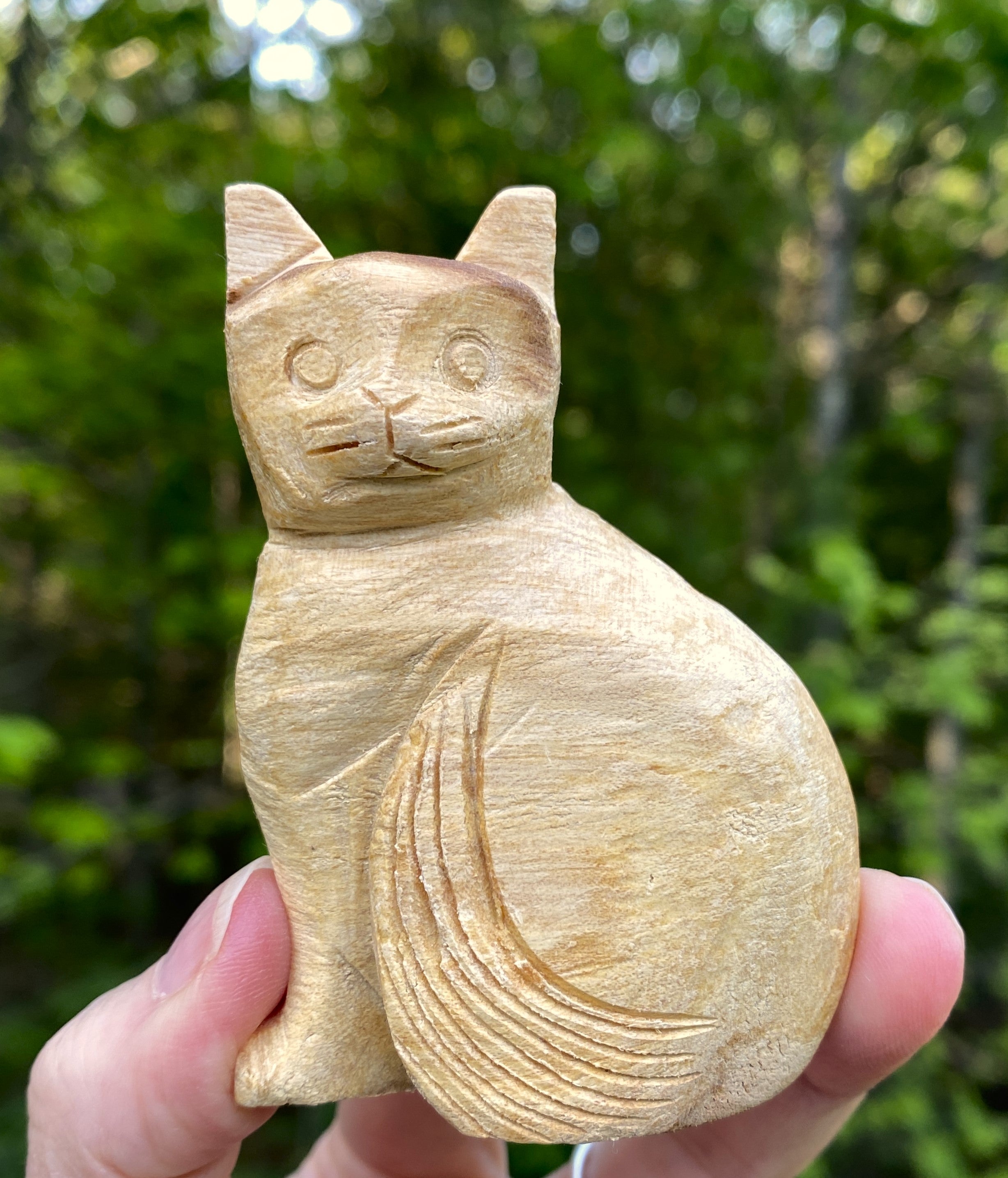 Cat Figurine  Palo Santo - Holy Wood - Purifying Cleansing 31501ET
