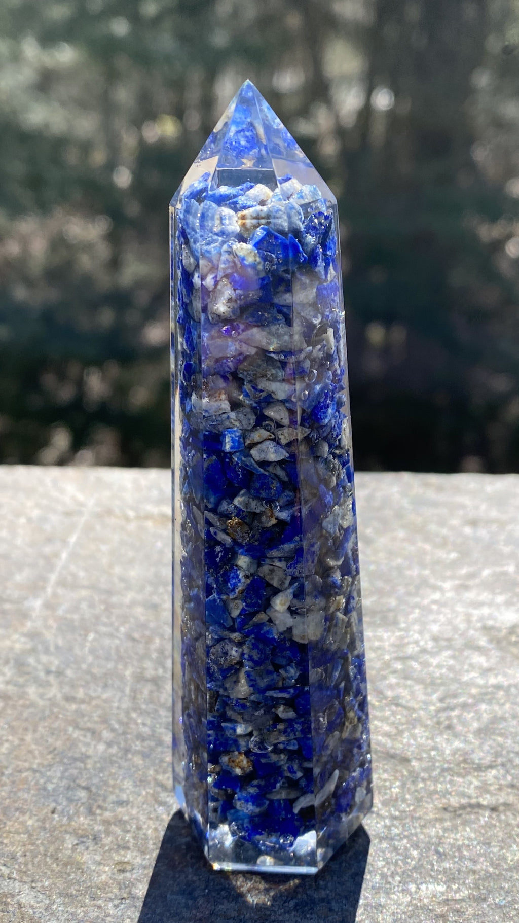 Blue Lapis Lazuli  Orgone Tower Point   Intuition Communication 31263S