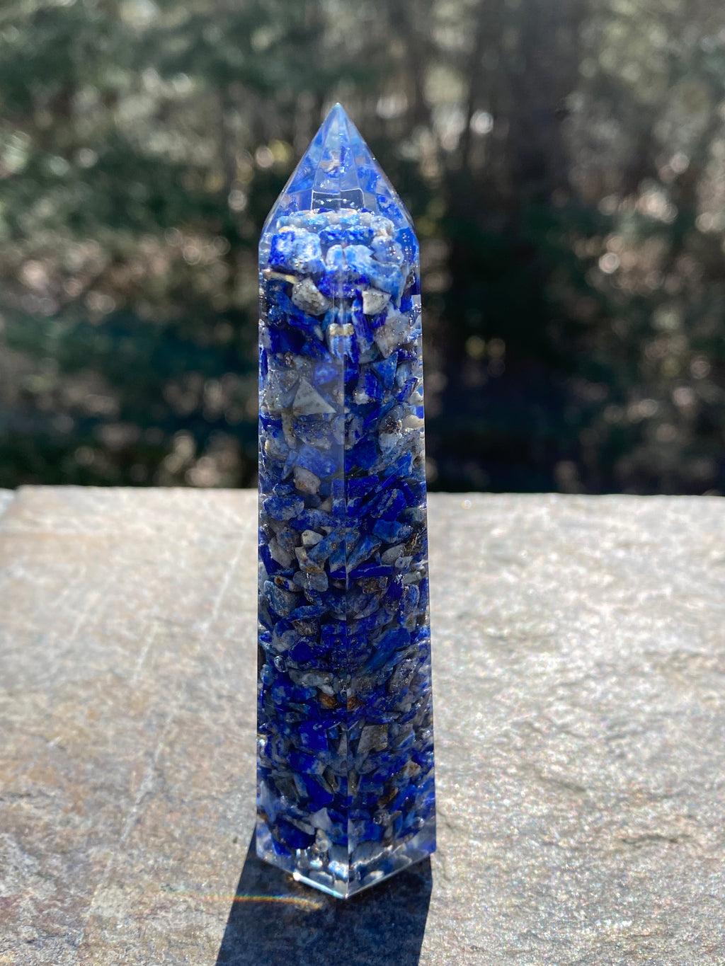 Blue Lapis Lazuli  Orgone Tower Point   Intuition Communication 31263S