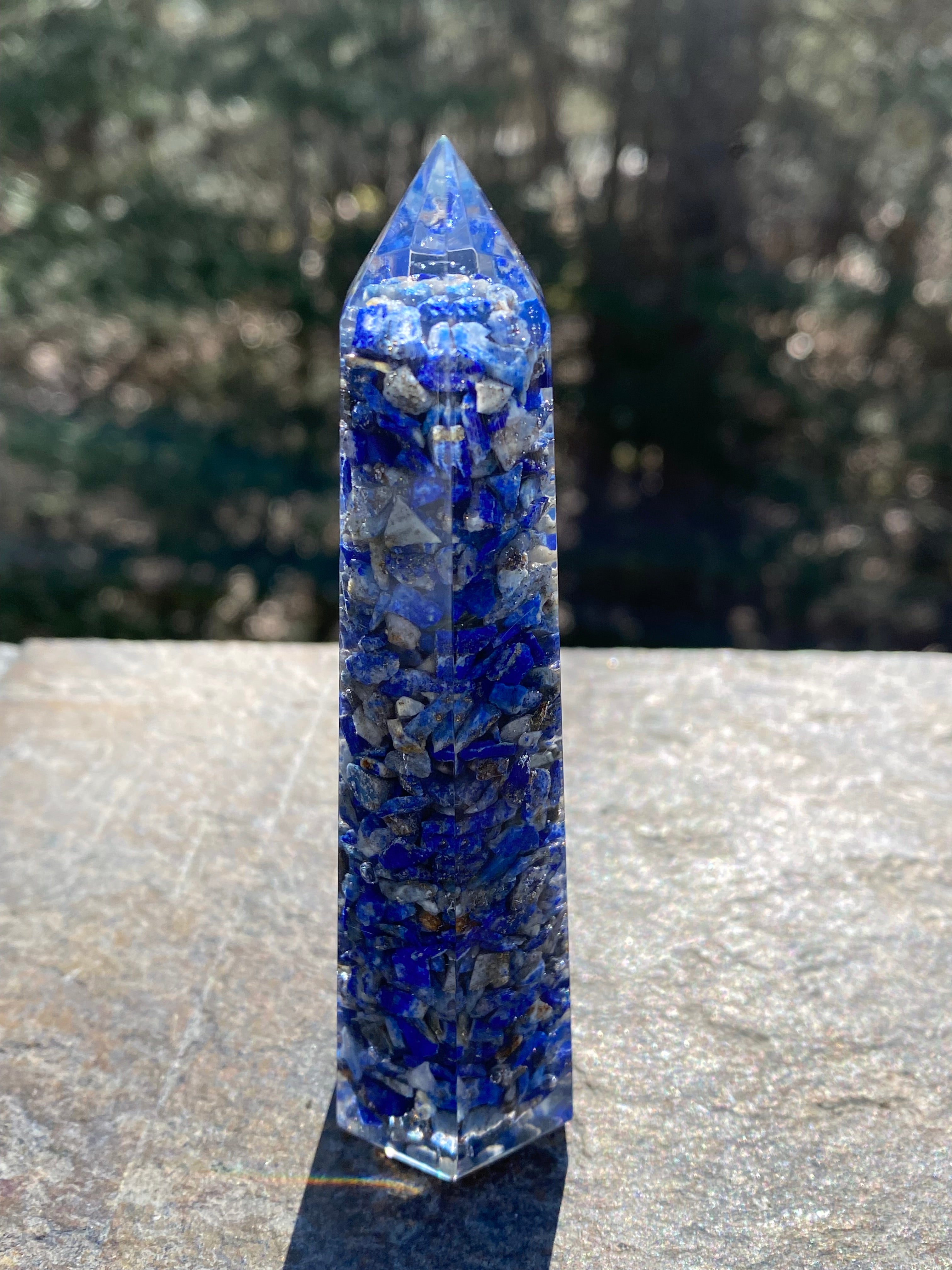 Blue Lapis Lazuli  Orgone Tower Point   Intuition Communication 31263S
