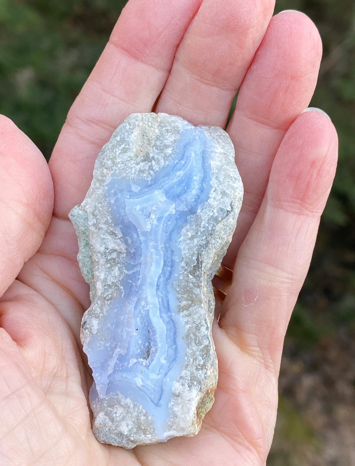 Blue Lace Agate  Raw Piece  Protection Calm Communication 29231S