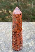 Red Jasper Orgone Tower Point Calming Healing Protection 29264S