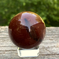 Carnelian Sphere Glass Stand  Creativity Grounding 31609S