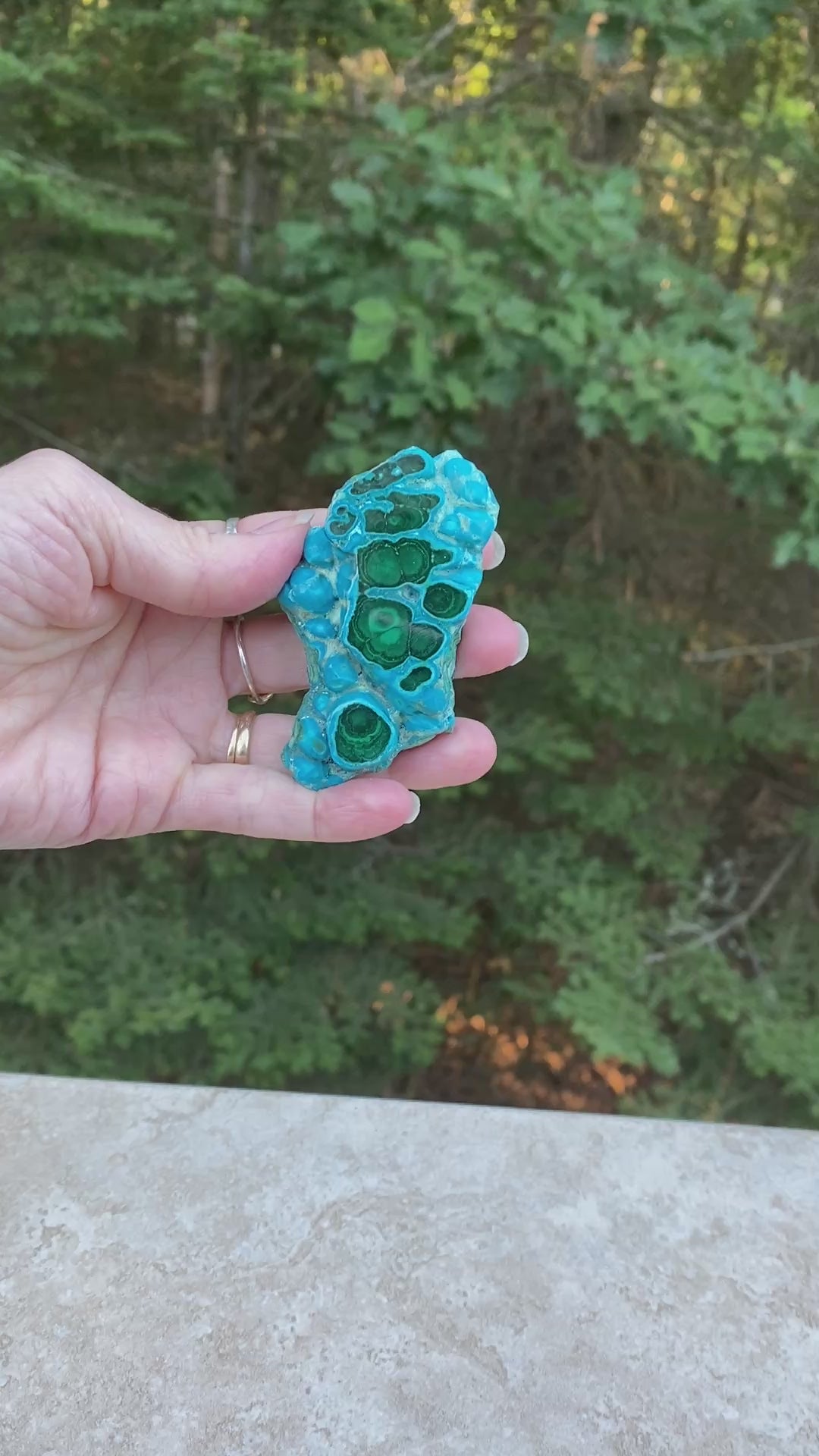 Malachite with Chrysocolla Slab  Grounding Peace Intuition 31677S