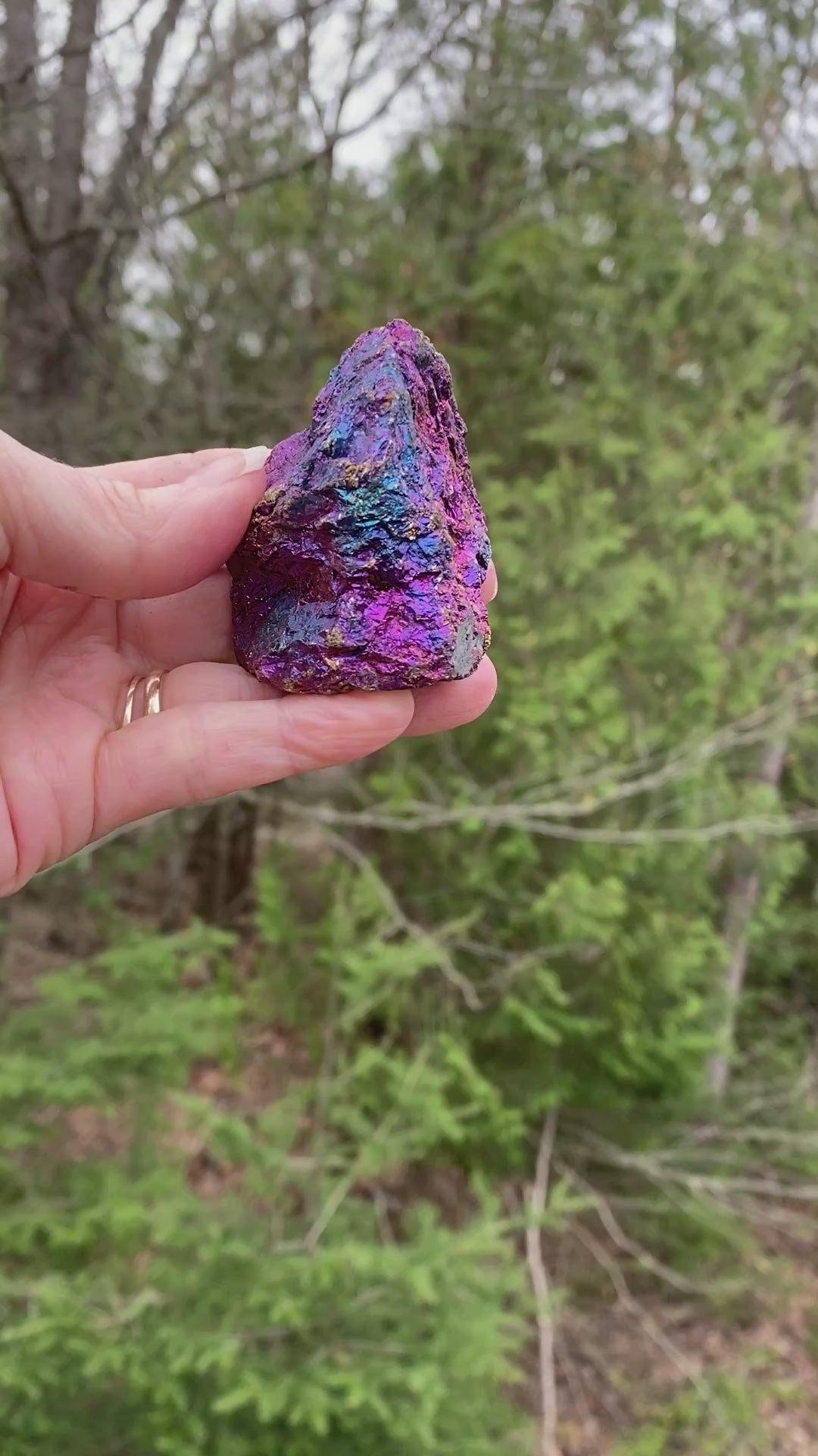 Peacock Ore  Colorful Raw Piece  Wellness Joy Balance 31421S