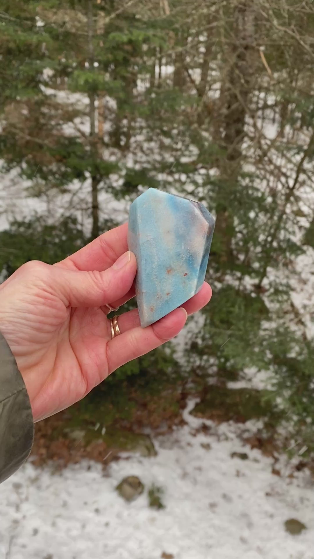 Trolleite Free Form Piece  Blue  Truth Spiritual Connection Calm 31158S