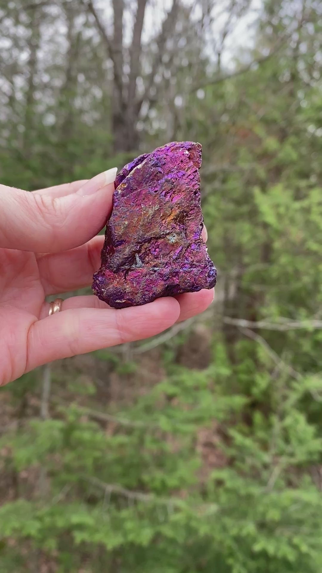 Peacock Ore  Colorful Raw Piece  Wellness Joy Balance 31422S