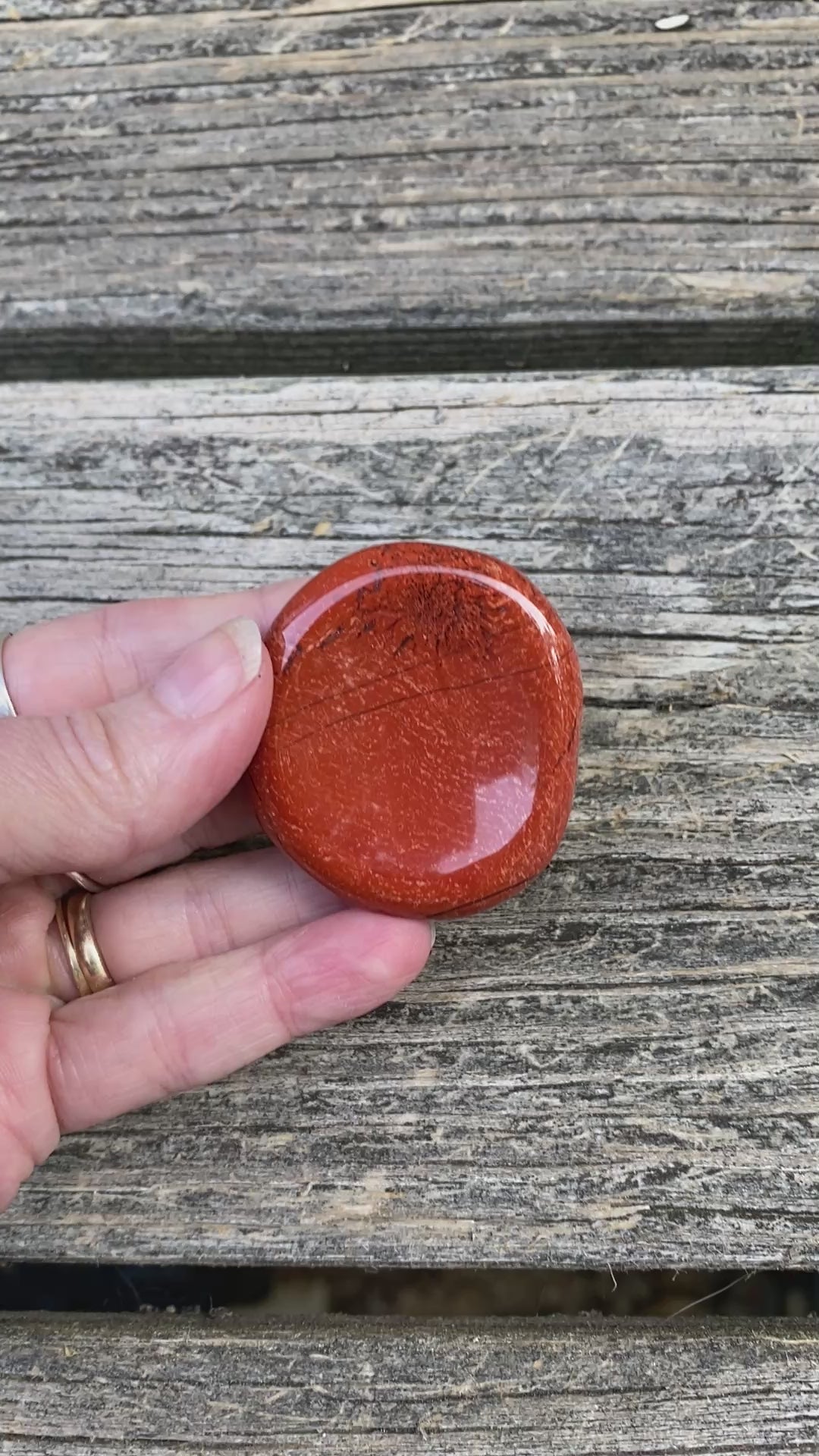 Red Jasper  Large Worry Stone  Calming Healing 31615S
