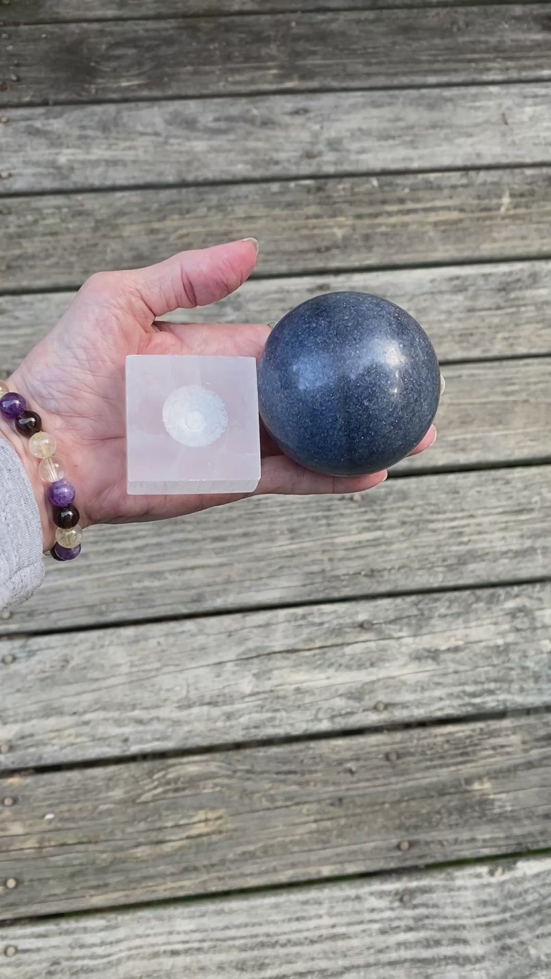 Lazulite  Large Sphere + Stand  Dark Blue  Insight Intuition Harmony 31639S