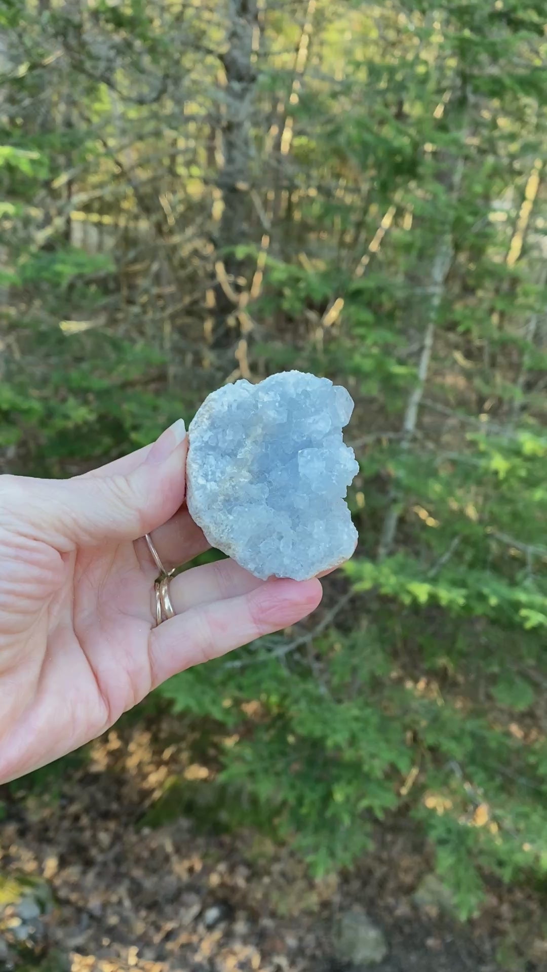 Celestite Druzy Raw Piece  Blue  Balance Angel 31453S