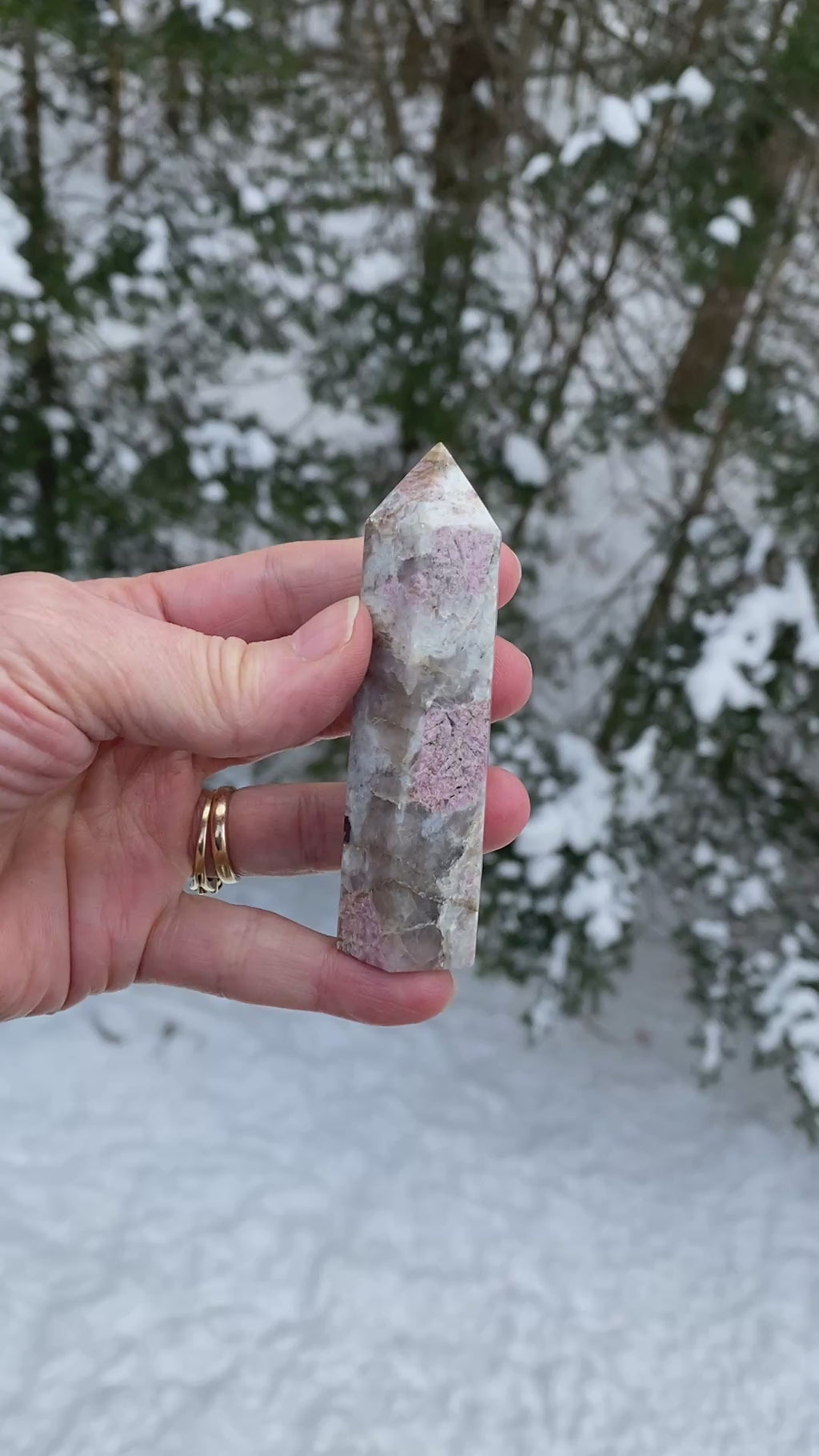 Rubellite Pink Tourmaline Point Tower  Love Grounding Protection 31187S