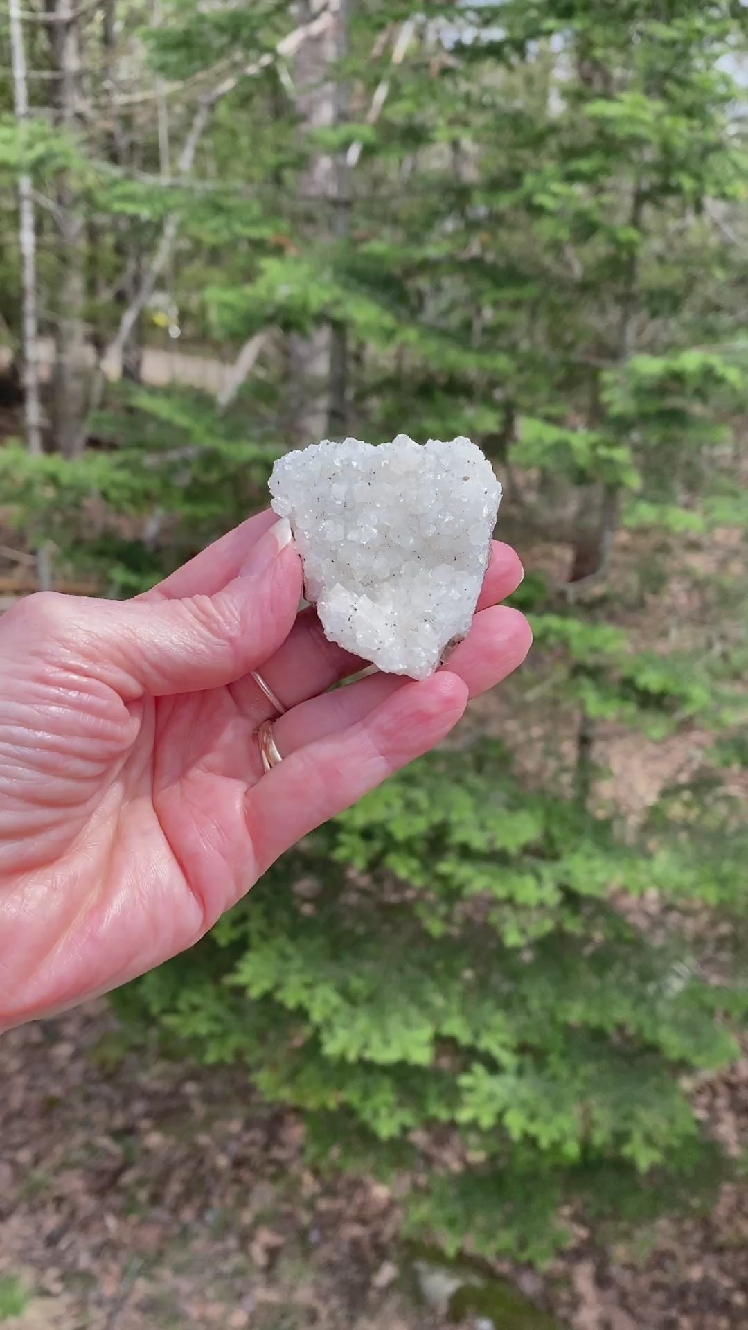 Quartz Druzy Specimen  White  Energy Ampilifer Healer Protection 31430S
