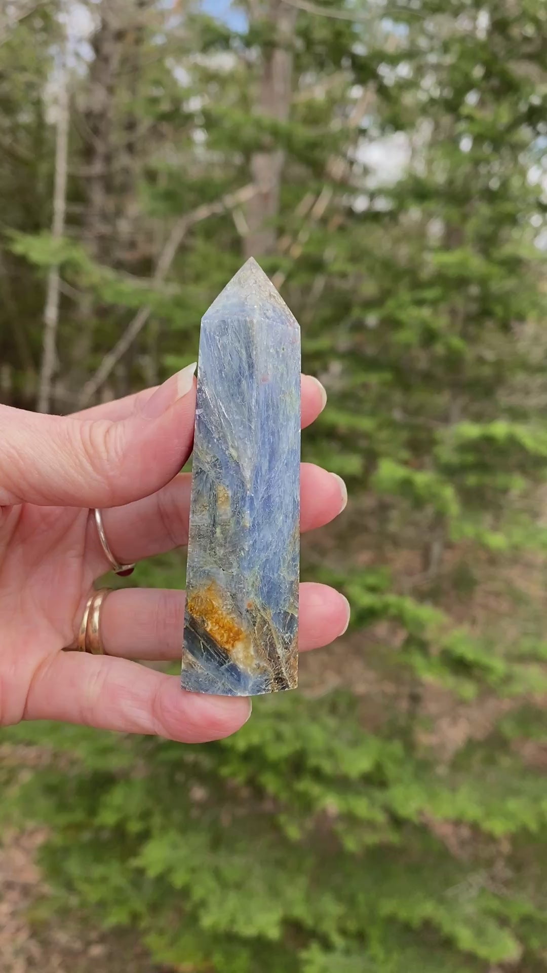 Blue Kyanite Point Tower  Attunement Meditation 31444S