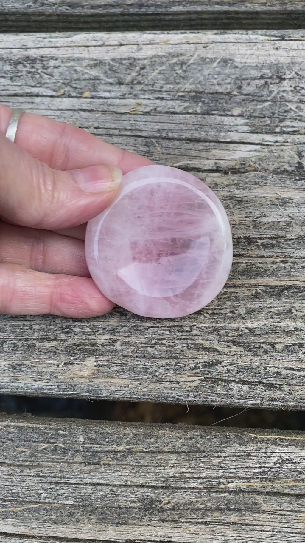 Rose Quartz  Large Worry Stone  Protection Love Compassion 31616S