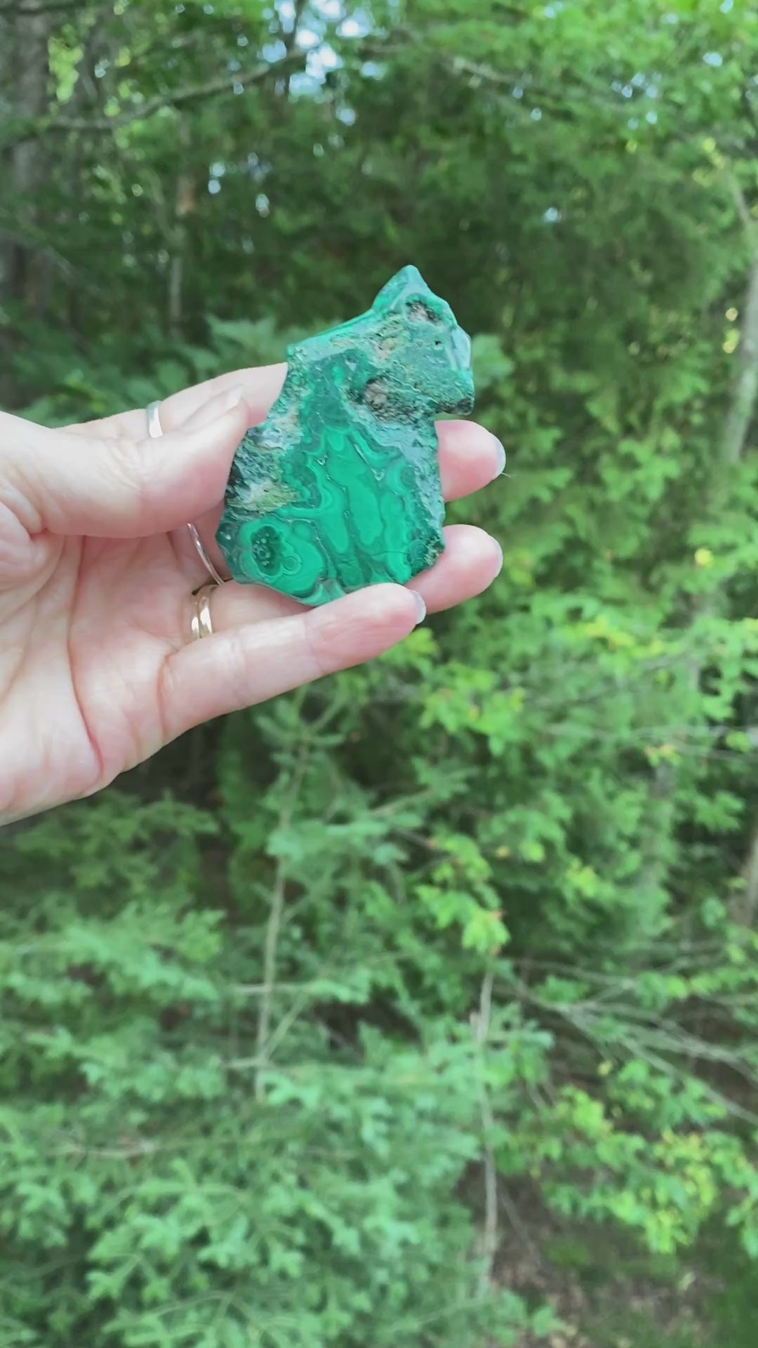 Malachite Slab  Small Polished  Protection Abundance 31653S