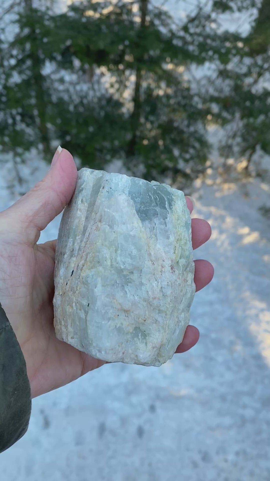 Aquamarine Raw  Large Piece Intuition Courage Calming 31256S