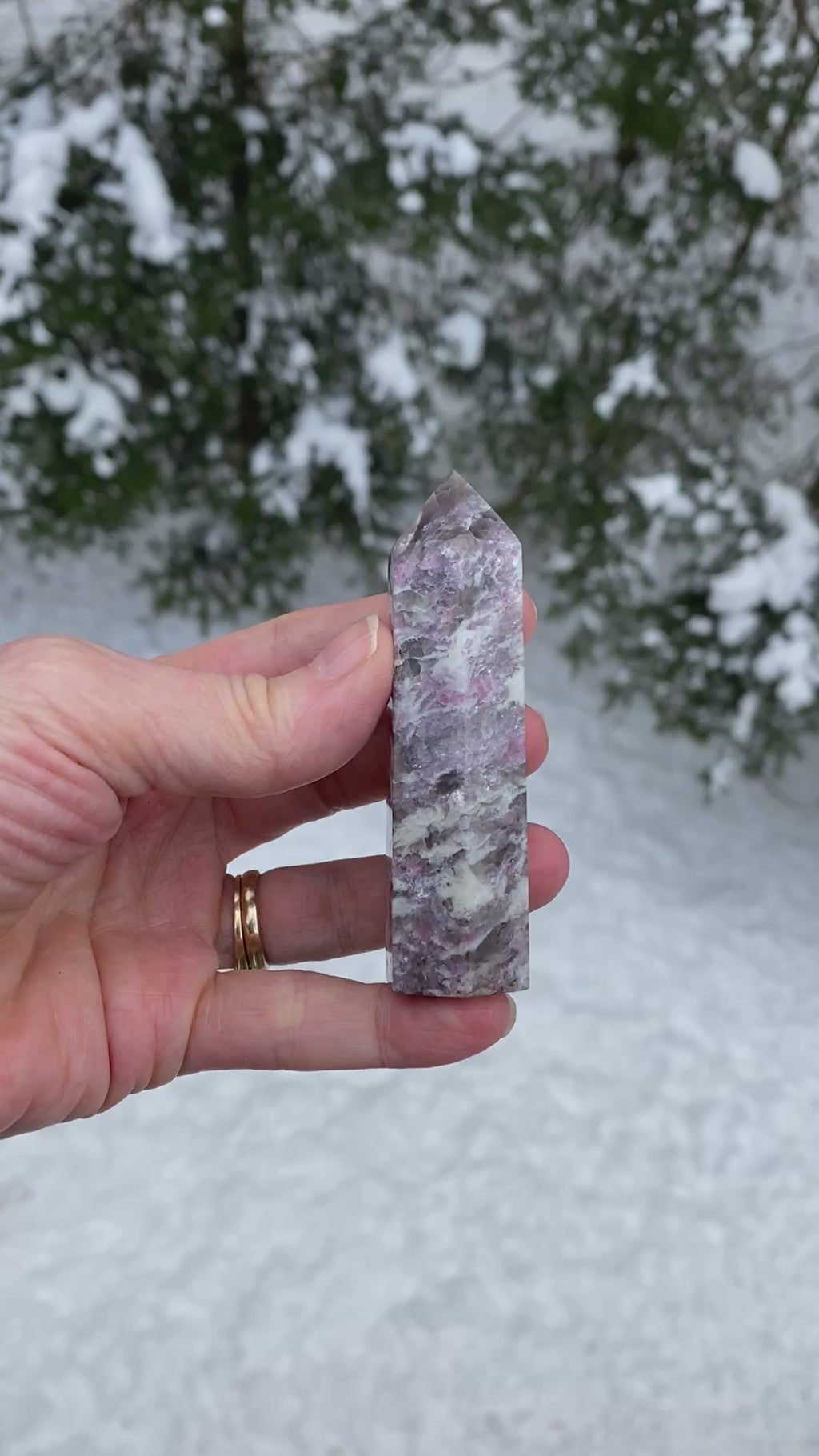 Rubellite Pink Tourmaline Point Tower  Love Grounding Protection 31189S
