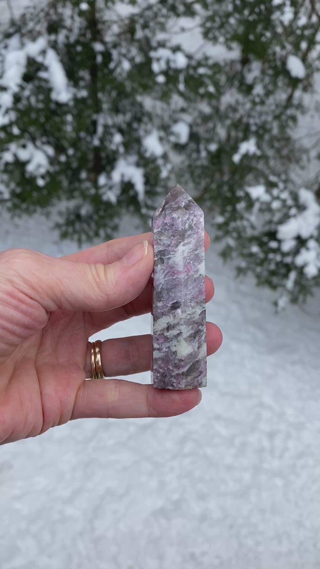 Rubellite Pink Tourmaline Point Tower  Love Grounding Protection 31189S