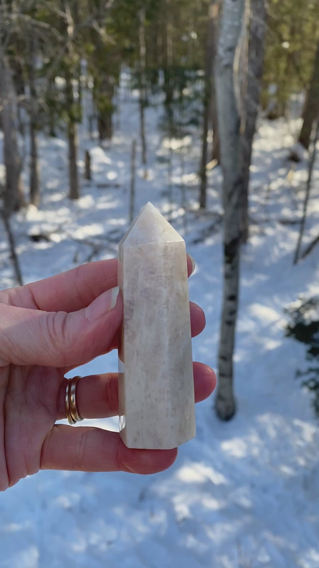 Moonstone Point Tower  Intuitive Anxiety Protection 31716S