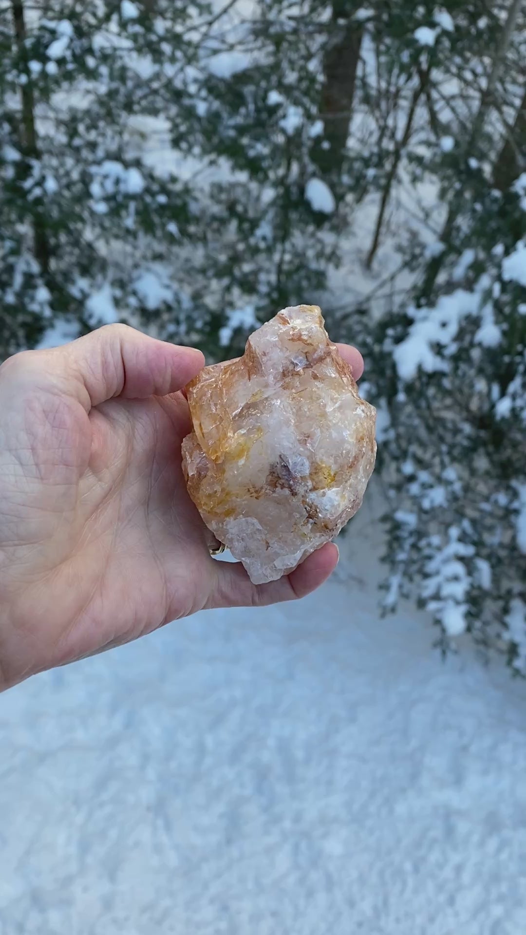 Golden Healer Quartz  Raw Specimen  Healing Protection 31181S