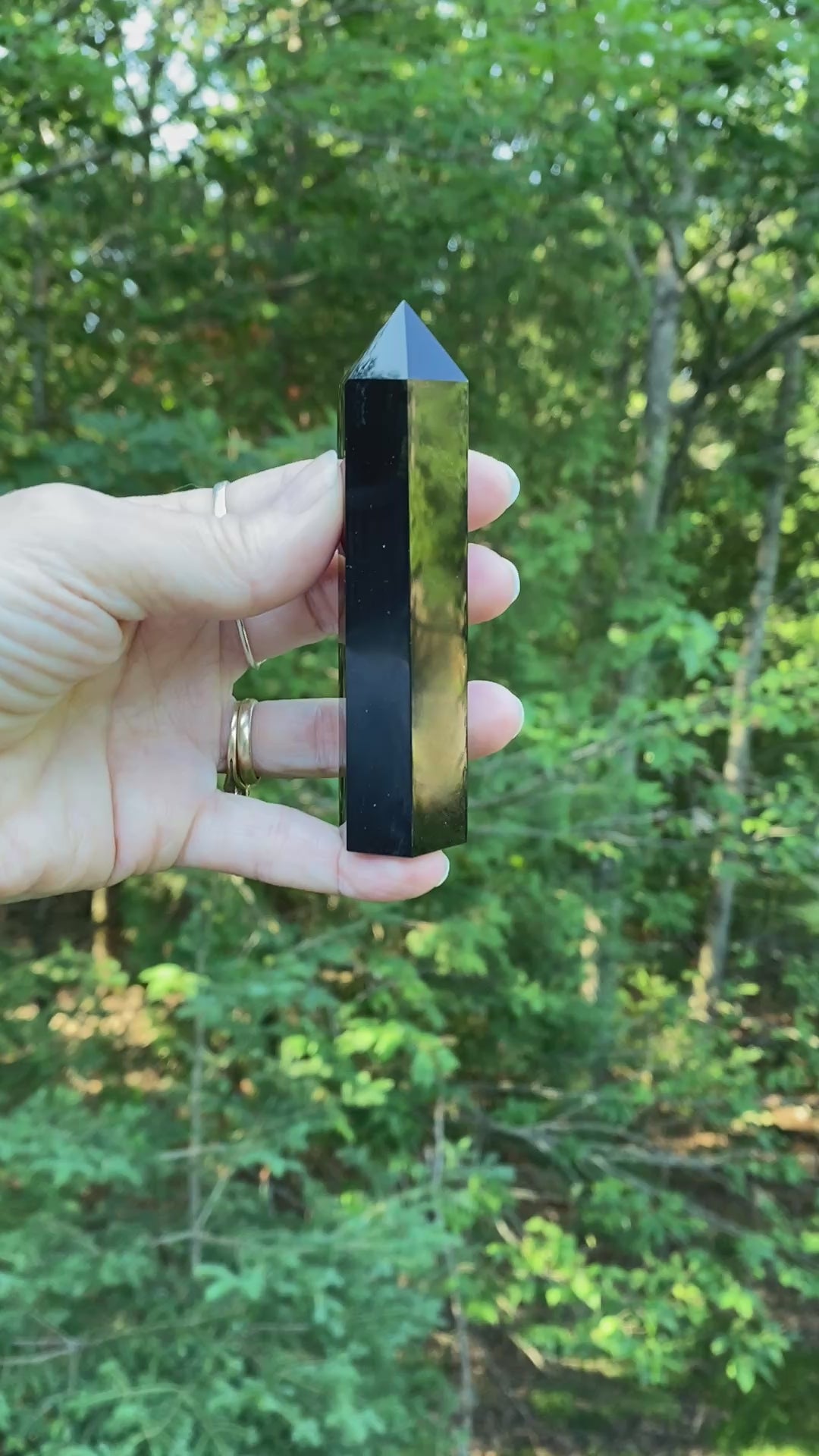 Obsidian Silver Sheen  Point Tower  Protection Grounding Success 31604S