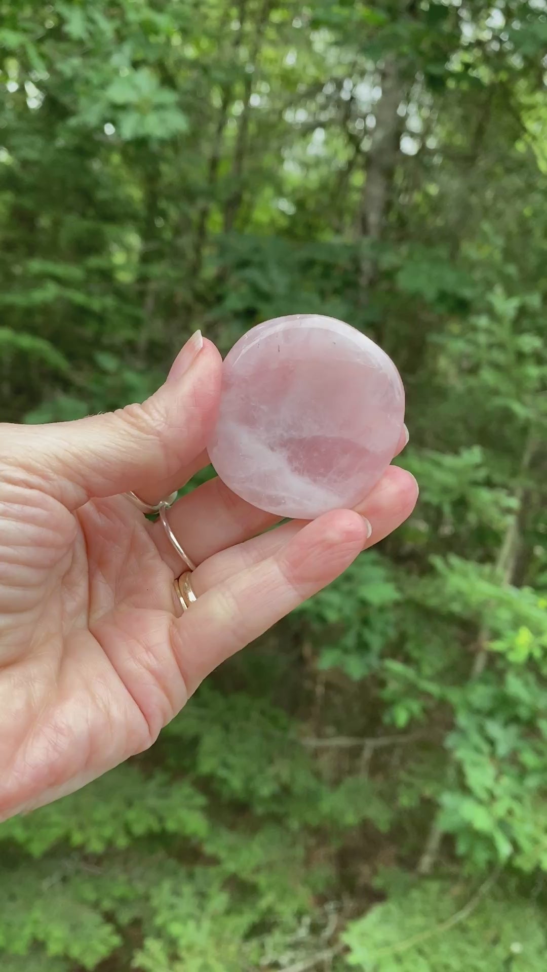 Rose Quartz  Large Worry Stone  Protection Love Compassion 31644S
