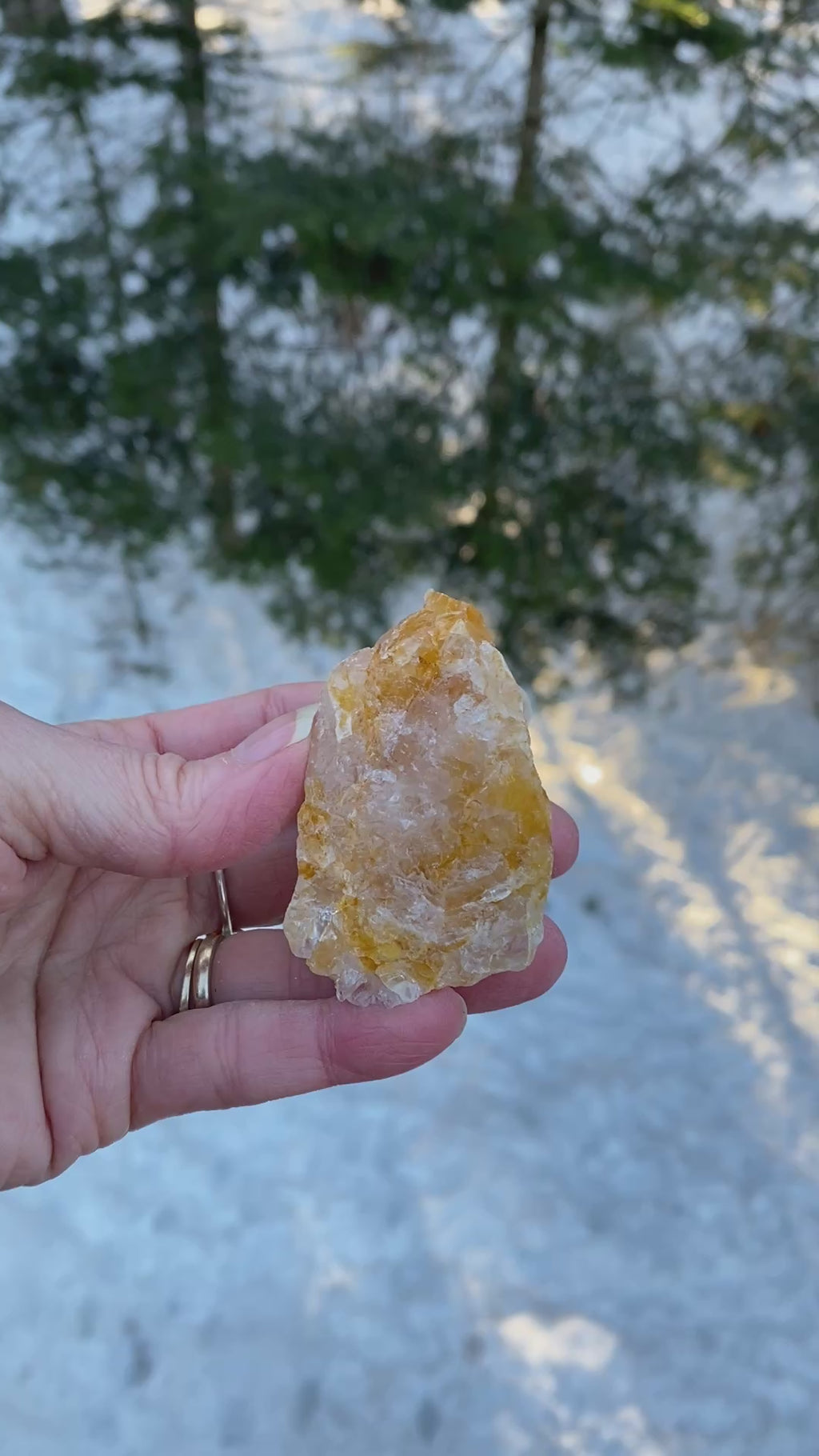 Golden Healer Quartz  Raw Piece Grounding Protection 31262S