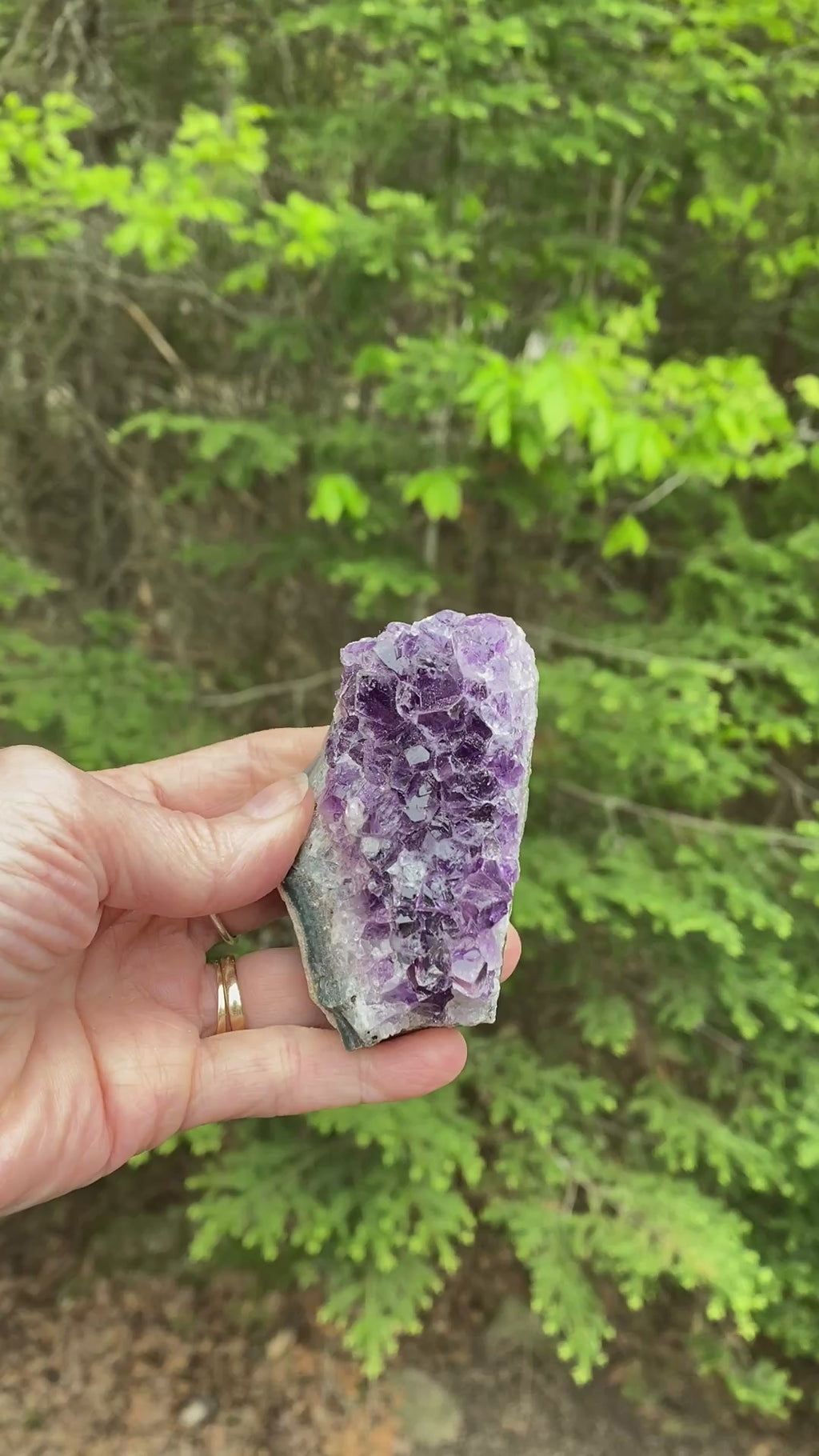 Dark Amethyst Druzy  Uruguay  Protection Balance Intuition 31484S