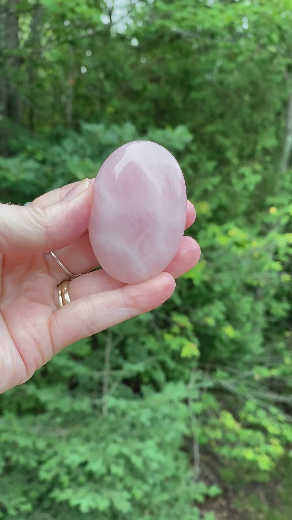 Rose Quartz  Palm Stone  Pink  Love Compassion 31702S