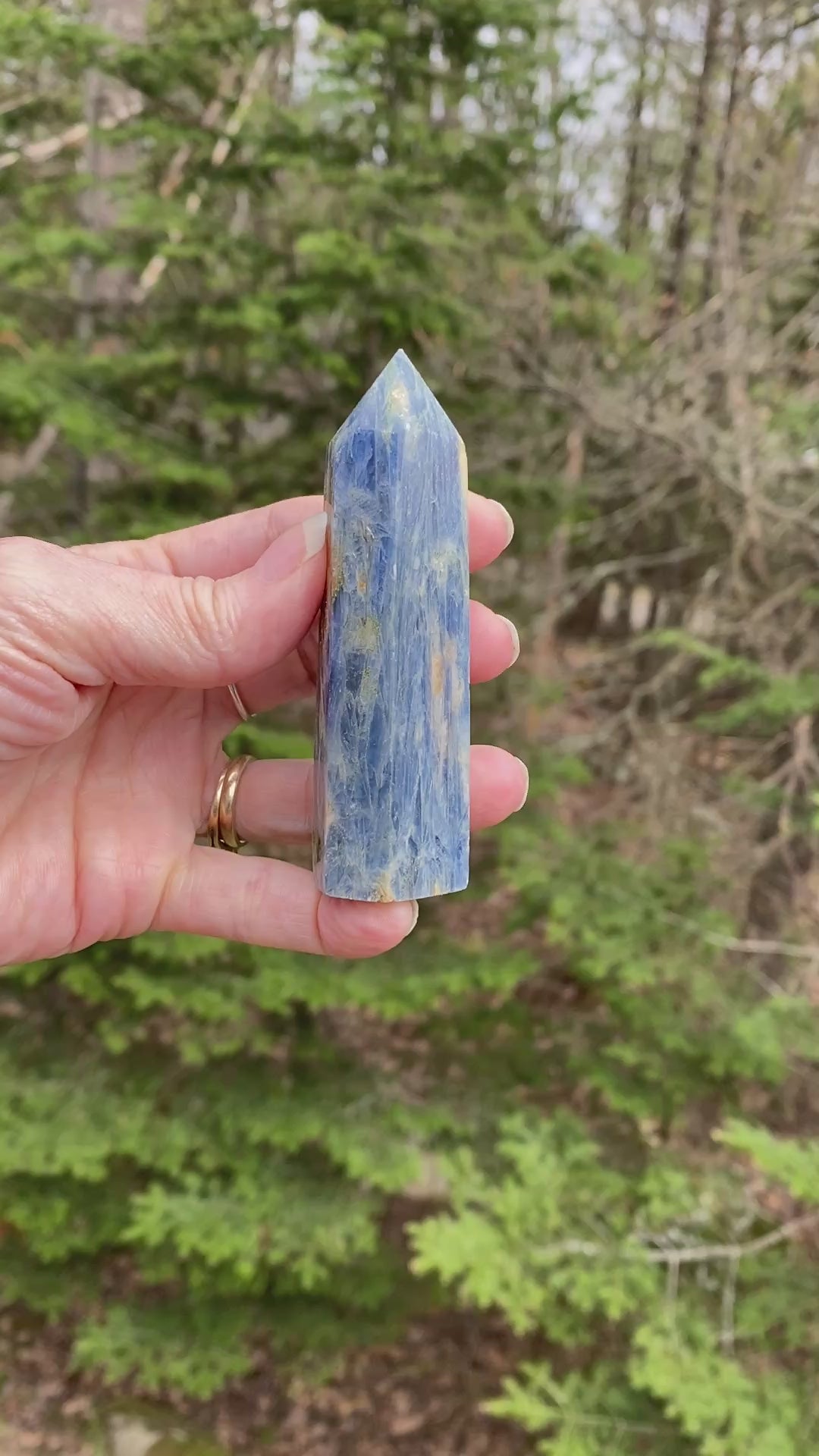 Blue Kyanite Point Tower  Attunement Meditation 31443S