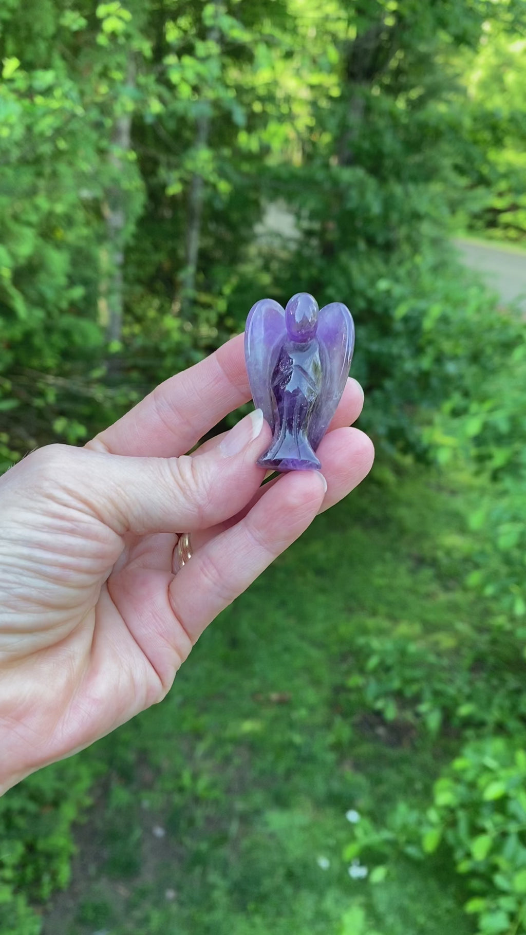 Angel Figurine  Amethyst  Healing Protection 31608S