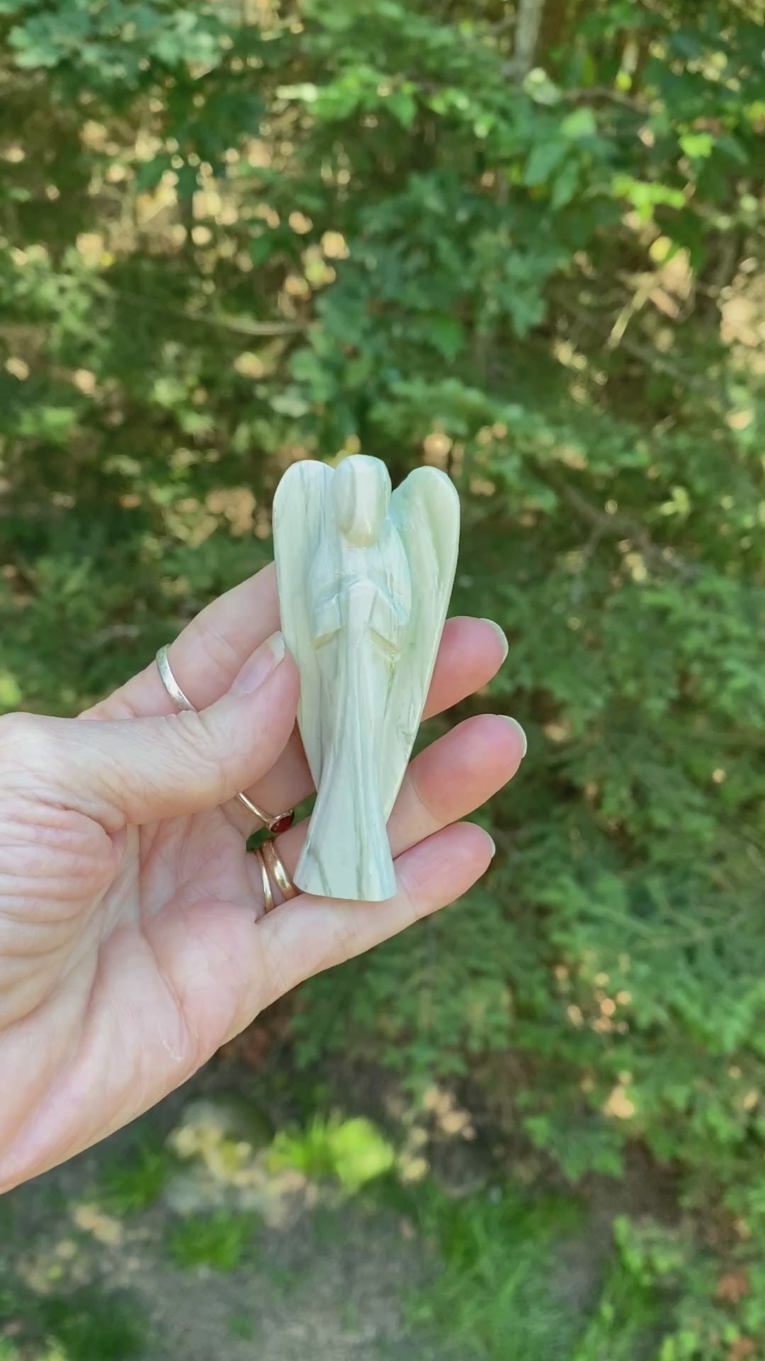 Serpentine Angel Figurine 3"  Healing Wisdom Clearing 31627S