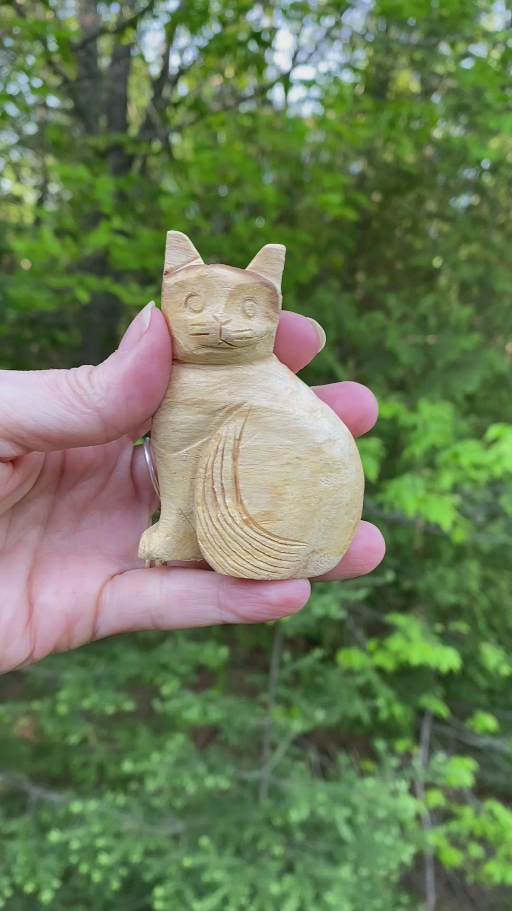 Cat Figurine  Palo Santo - Holy Wood - Purifying Cleansing 31501ET