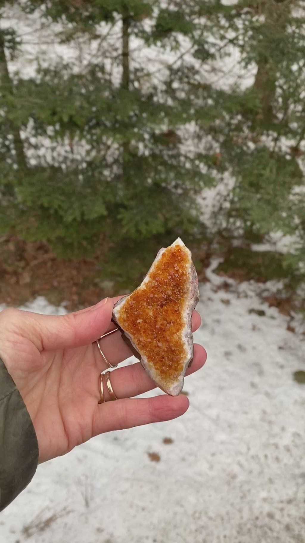 Citrine Druzy Specimen  Prosperity Protection 31154S