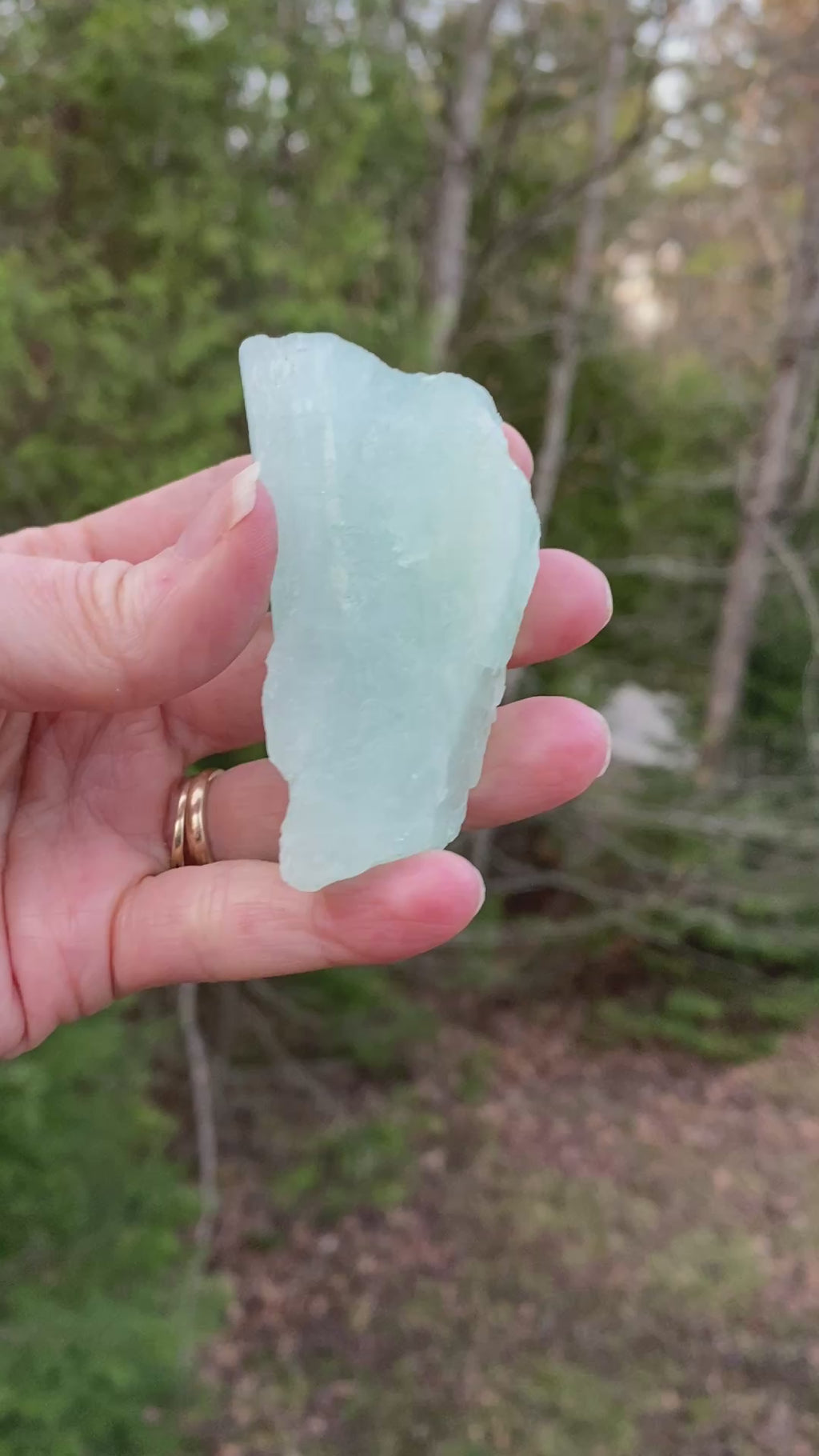 Aquamarine Raw Piece Intuition Courage Calming 31417S