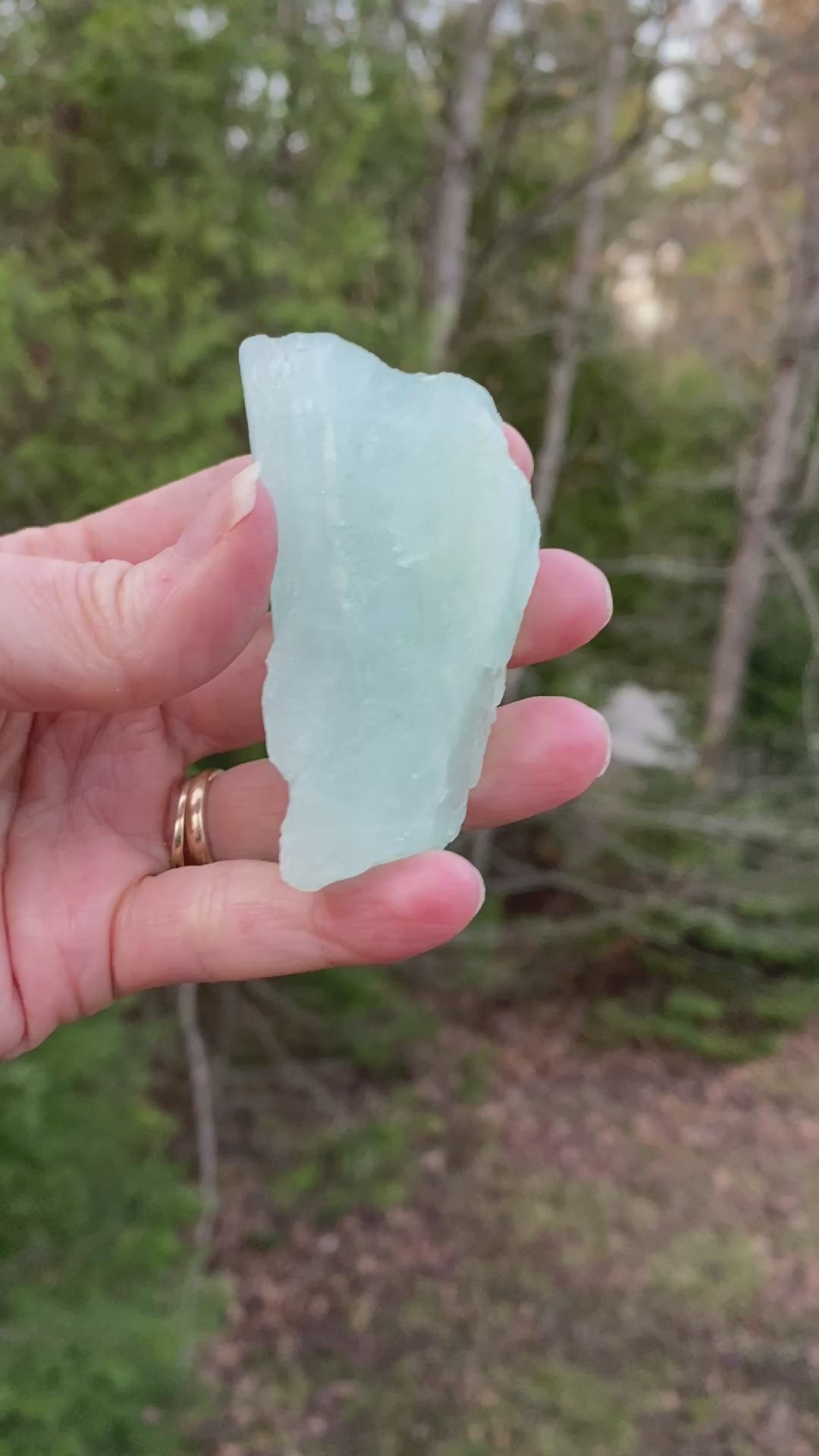 Aquamarine Raw Piece Intuition Courage Calming 31417S
